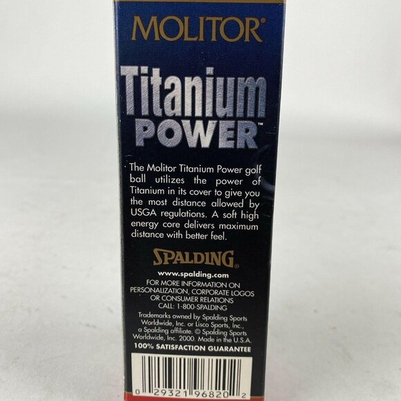 Pinnacle Gold Distance and Molitor Titanium Power 3 Sleeves 9 balls Made In USA - Picture 7 of 8